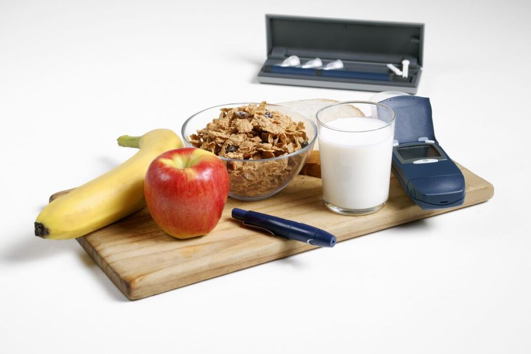 Alimentos dietéticos saludables la base para la prevención de la diabetes mellito